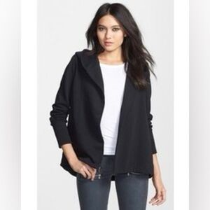 James Perse Open Front Draped Hoodie